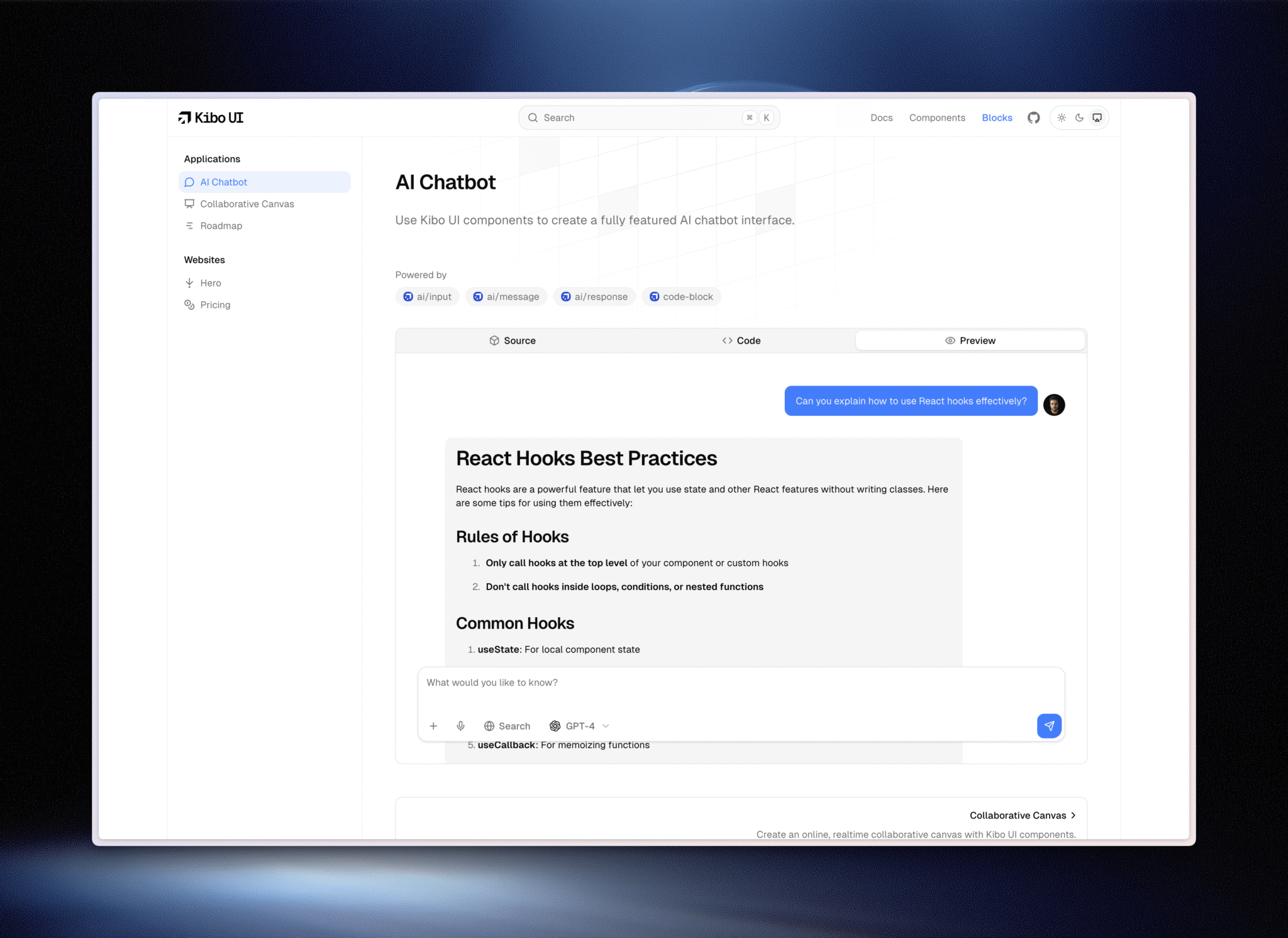 Kibo UI Patterns-img1